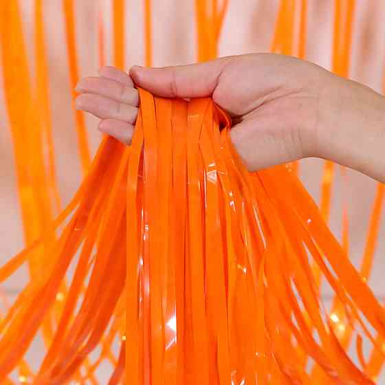 Дощик для фотозони 2 м на 1 м помаранчевий Київ