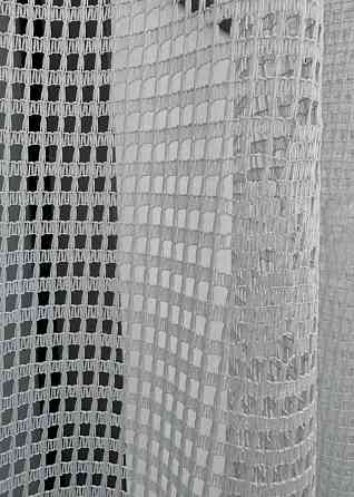 Тюль сетка VR-Textil Juli № 1717т Арка на кухню цвет серый 400х150 см (53-0042) Киев