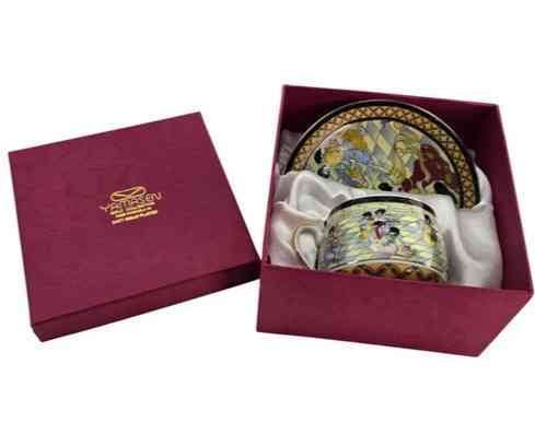 Чашка з блюдцем подарункова порцеляна Танцовниці Київ