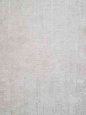Шпалери метрові вінілові на флізеліні Sintra Structure під штукатурку світло-сірі сріблясті зі смужкою 405000 Київ