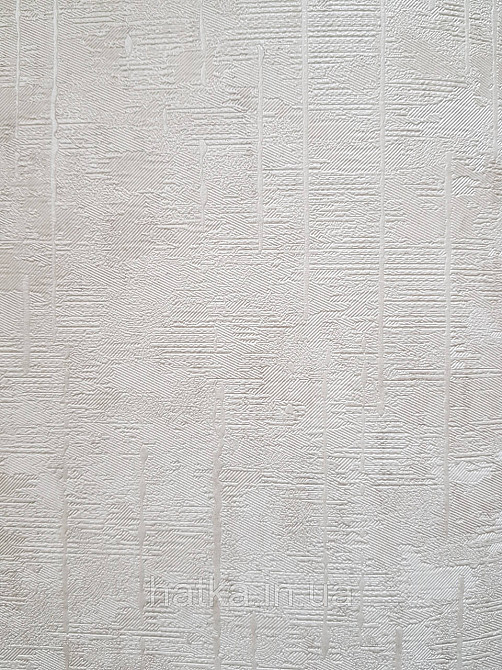 Шпалери метрові вінілові на флізеліні Sintra Structure під штукатурку світло-сірі сріблясті зі смужкою 405000 Київ - фото 2