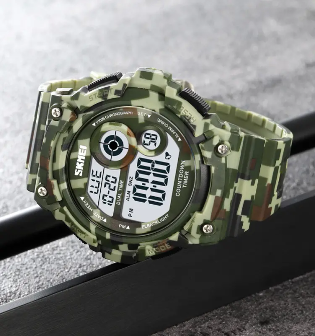 Часы мужские спортивные наручные Skmei 2017 (Камуфляж) Винница - изображение 2