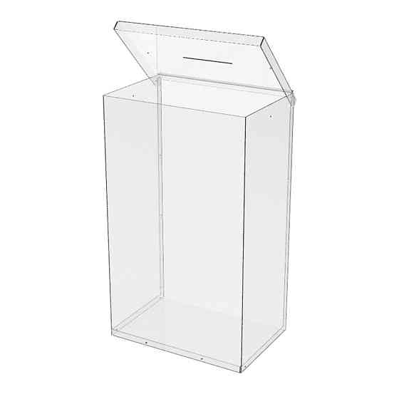 Ящик EKOSTAR без замка для пожертвований и сбора денег 300x200x500. Объем 30 литров Киев