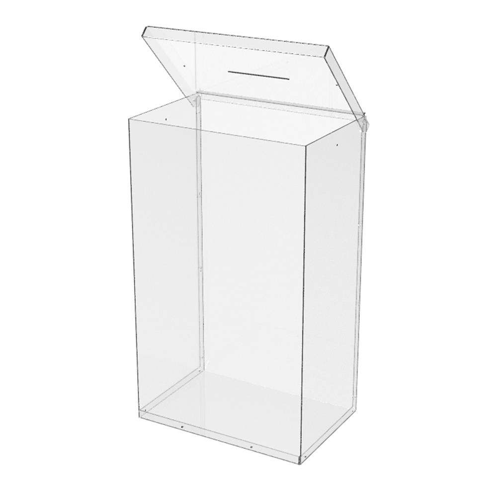 Ящик EKOSTAR без замка для пожертвований и сбора денег 300x200x500. Объем 30 литров Киев - изображение 4