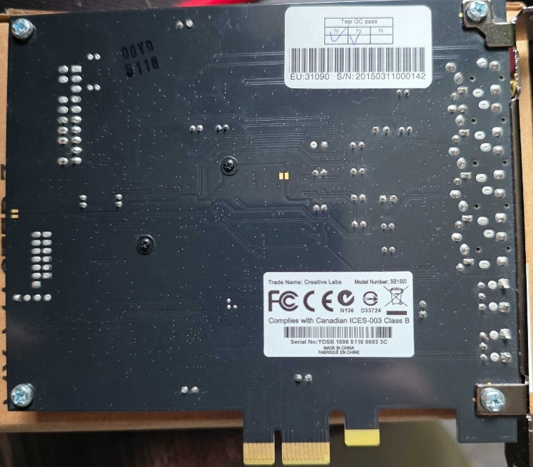 Звукова карта Creative Sound Blaster Z SE (70SB150000004) Харків - фото 1