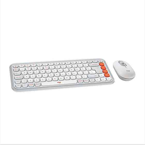 Комплект бездротовий (клавіатура, миша) Logitech Pop Icon Combo Off White (920-013141) Білий Харків