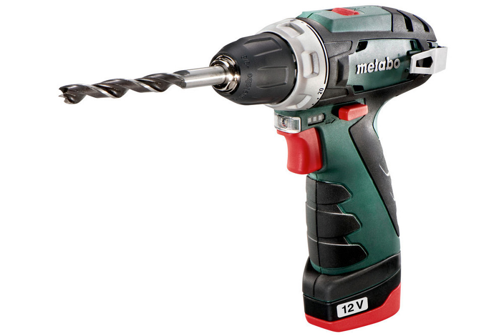 Потужний акумуляторний дриль-шуруповерт Metabo PowerMaxx BS Basic LC 12 : 34 Нм, кейс шуруповерт для дому (600984500) Київ - фото 2