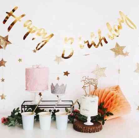 Гирлянда С Днем Рождения one size золотистый Киев