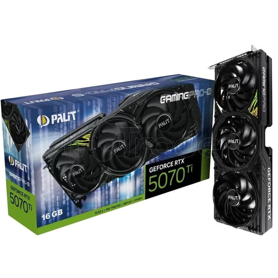 Відеокарта GF RTX 5070 Ti 16 GB GDDR7 GamingPro-S Palit (NE7507T019T2-GB2031U) ( Black ) Харьков - изображение 1