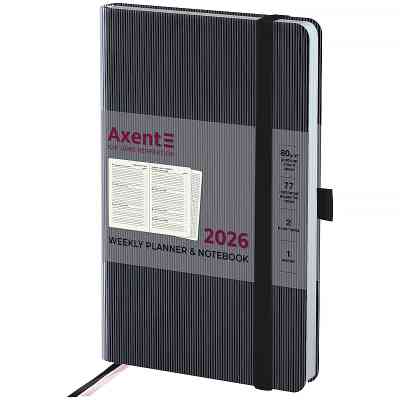Тижневик Axent датований 2026 Partner Lines 125х195, чорний (8515-26-01-A) Вінниця
