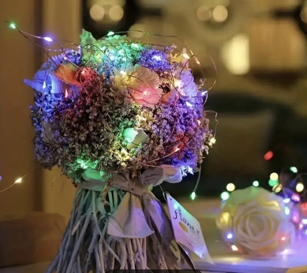 Гірлянда Роса 2 м 20 led на батарейках (Різнокольоровий) Сміла - фото 1