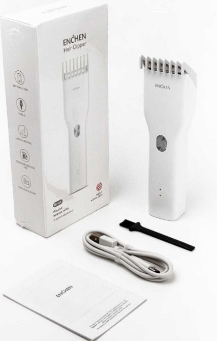 Акумуляторна машинка для стрижки Xiaomi ENCHEN Boost тример бритва. Харків - фото 1