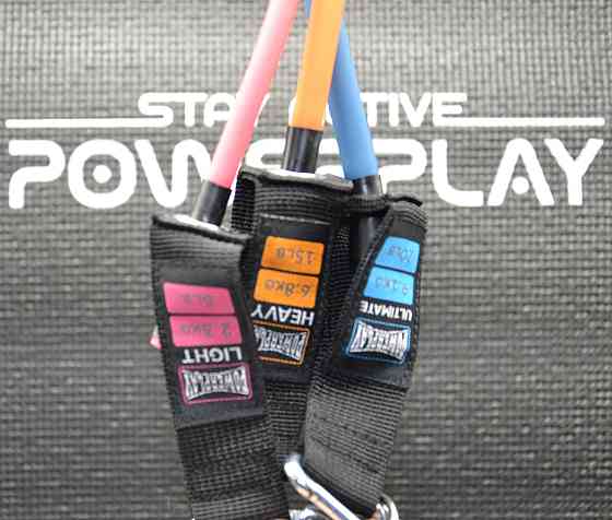 Набір трубчастих еспандерів PowerPlay PP-4101 Expander Tube Set 3шт. (до 18,2 кг.) Луцьк