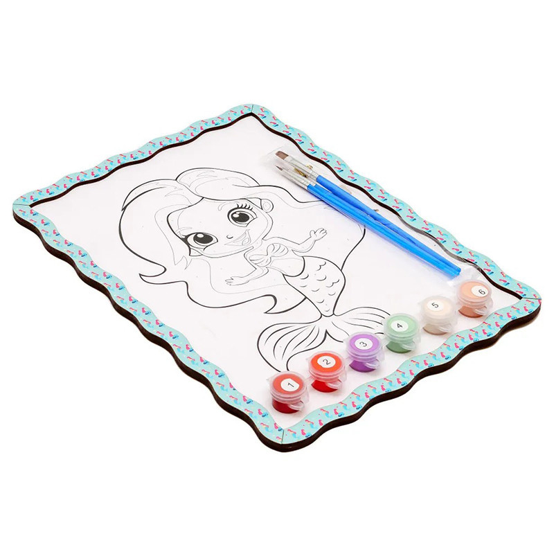 Дитячий набір для розпису по дереву "Русалка" Puz-22963 формат А4 Вінниця - фото 2