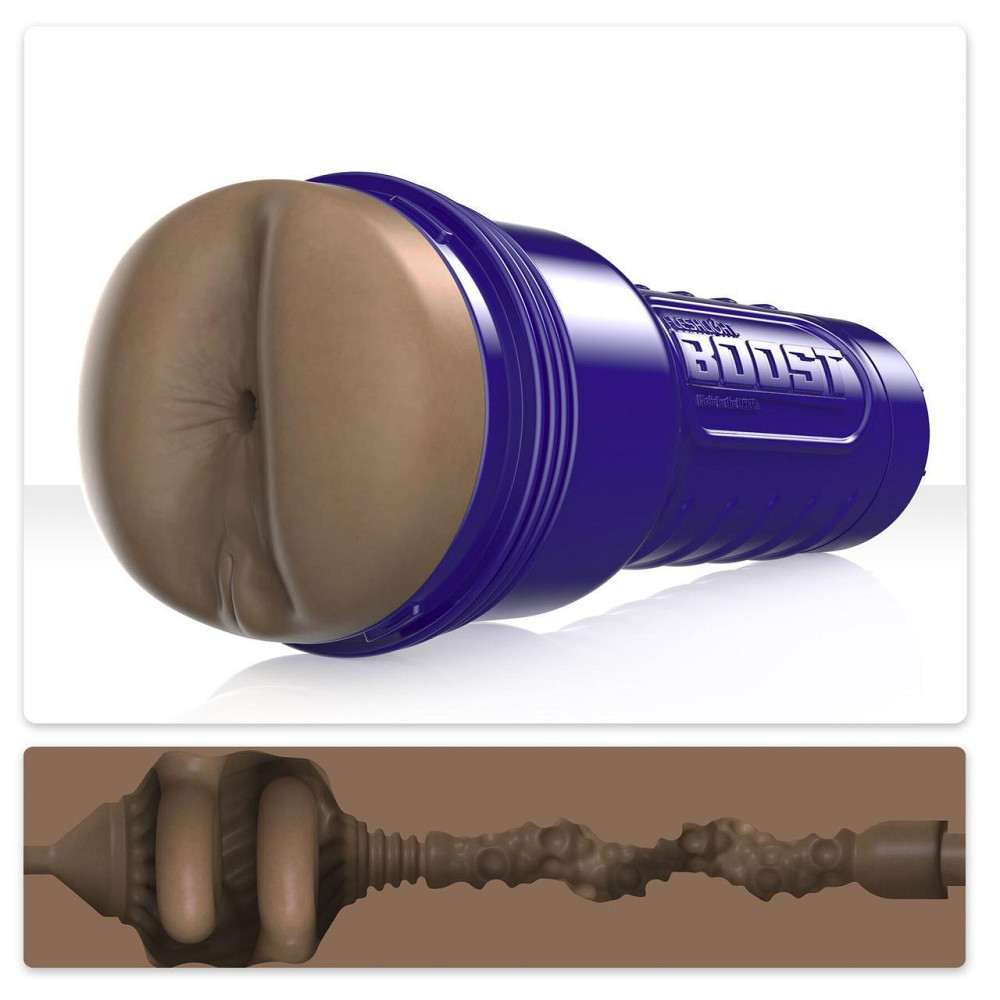 Мастурбатор-попка Fleshlight Boost Blast Female Medium Dark Flesh, плавающие кольца Turbo Tech Sex Aura Киев - изображение 2