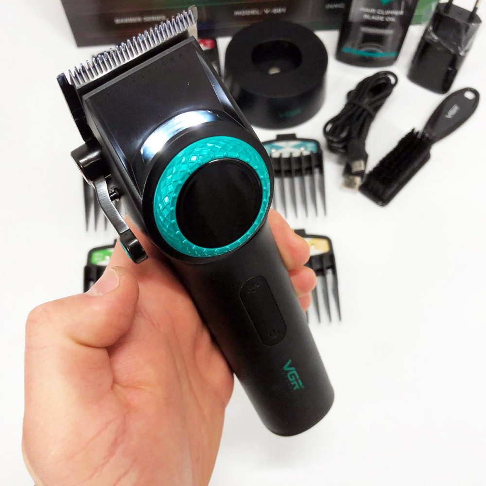 Аккумуляторная машинка-триммер для стрижки волос VGR V-001, Моющаяся машинка для стрижки JM-79 Львов - изображение 18