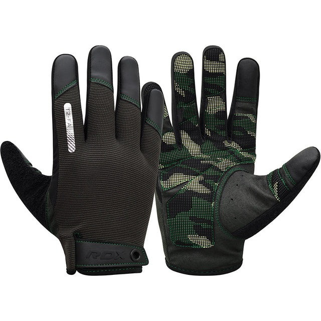 Рукавички для фітнесу RDX T2 Touch Screen Friendly Full Fingerf Army Green M Кам'янське - фото 1