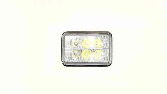Фара   (в сборе) мотоцикл 4T CB125, CG125   (квадратная, LED, 6 дидов, 18W) Мукачево