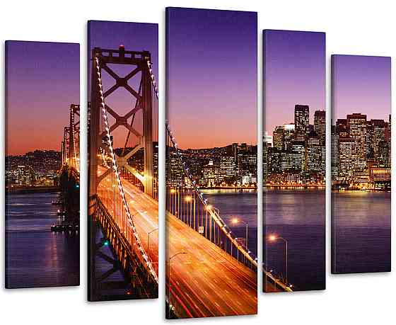 Модульна картина Міст Вогні Art-73_5 Київ