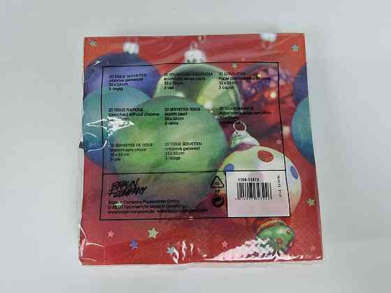 Красива серветка (ЗЗХЗ, 20 шт.) VIVA новий рік малюнок No6 (1 пачка) Харків