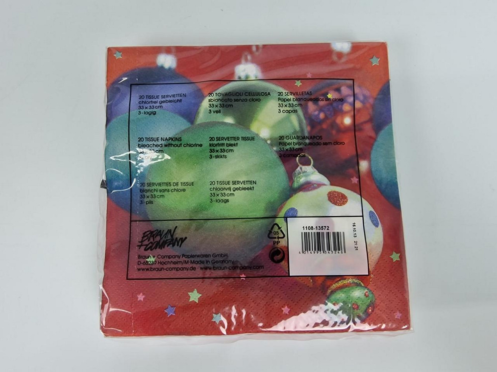 Красива серветка (ЗЗХЗ, 20 шт.) VIVA новий рік малюнок No6 (1 пачка) Харків - фото 2