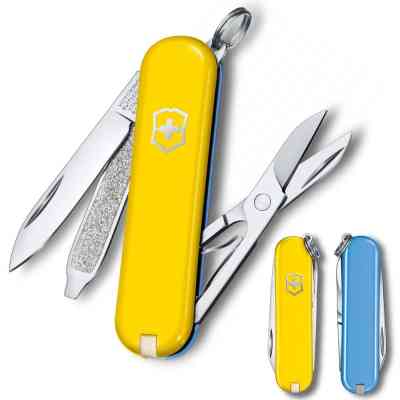 Ніж Victorinox Classic SD Ukraine Жовто-блакитний (0.6223.8G.28) Вінниця
