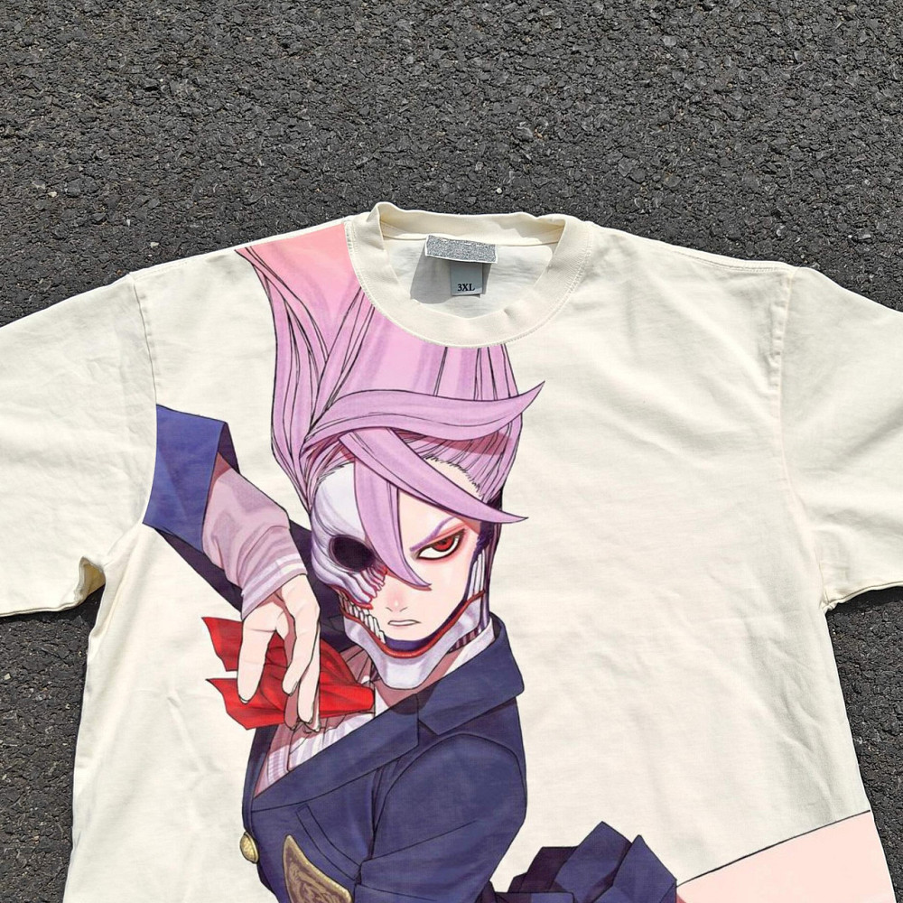 Футболка чоловіча з принтом аніме Аніме Дандадан Аніме Аіра оверсайз (S/M/L) Черний Дніпро - фото 2