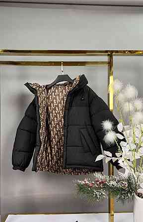 Детская двусторонняя зимняя куртка для девочки подростка с сумкой 134,140,146,152,158 Николаев