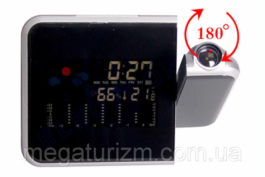 Годинник метеостанція з проектором часу 8190 Вінниця - фото 7