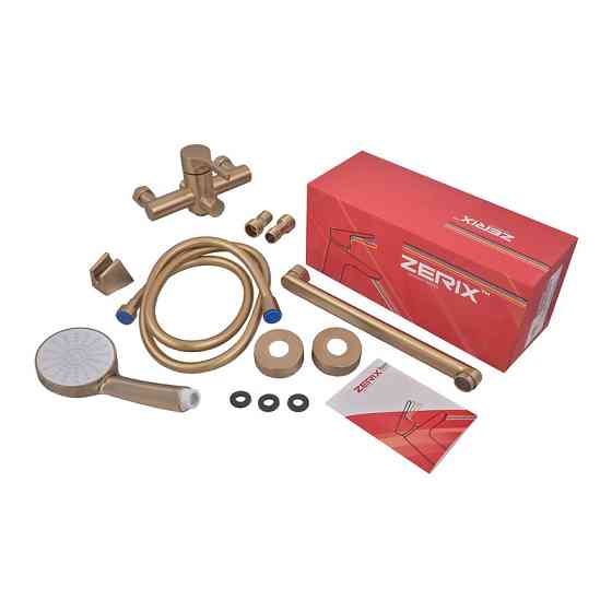 Змішувач для ванни Zerix Rex-006 (Euro) Brushed Gold з нержавіючої сталі (Колір матове золото) (ZX6119)   ( 23053 ) Харьков