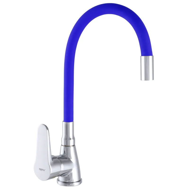 Кухонный смеситель Zerix SOP7 146 с гибким синим изливом ZX2655 – удобство и стиль на вашей кухне Харьков - изображение 1