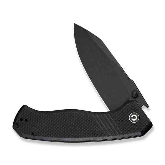 Ніж складаний туристичний Civivi Placoid, (9.3 см) 14C28N / G10 чорний Київ