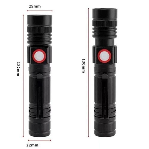 Фонарь портативный переносной BL-502 T6+COB, Карманный тактический фонарик, Светодиодный фонарь с зумом RE-92 Львов - изображение 7