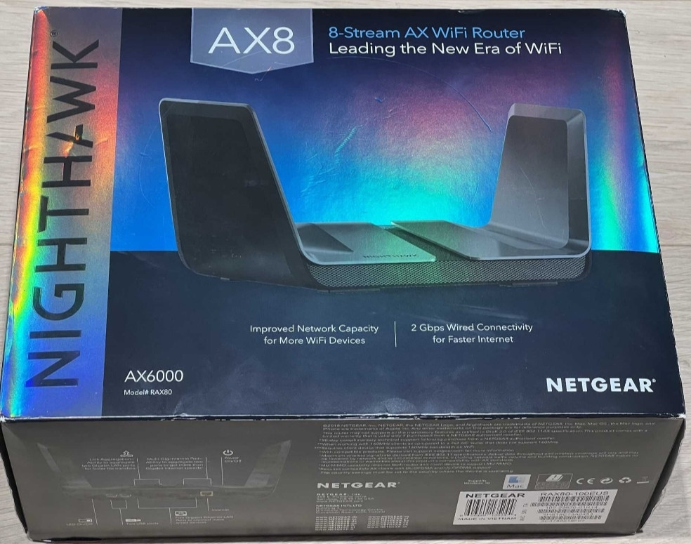 Мережеве обладнання Netgear Nighthawk RAX80 / AX6000 Київ - фото 2