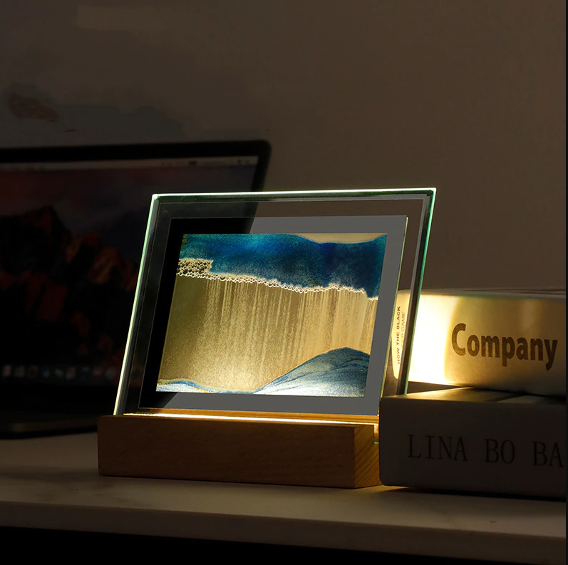 Картина с кварцевым песком АККУМУЛЯТОР встроен  22х21,5см БОЛЬШАЯ, ПОДСВЕТКА, ЗЕЛЕНАЯ Кременчуг - изображение 4