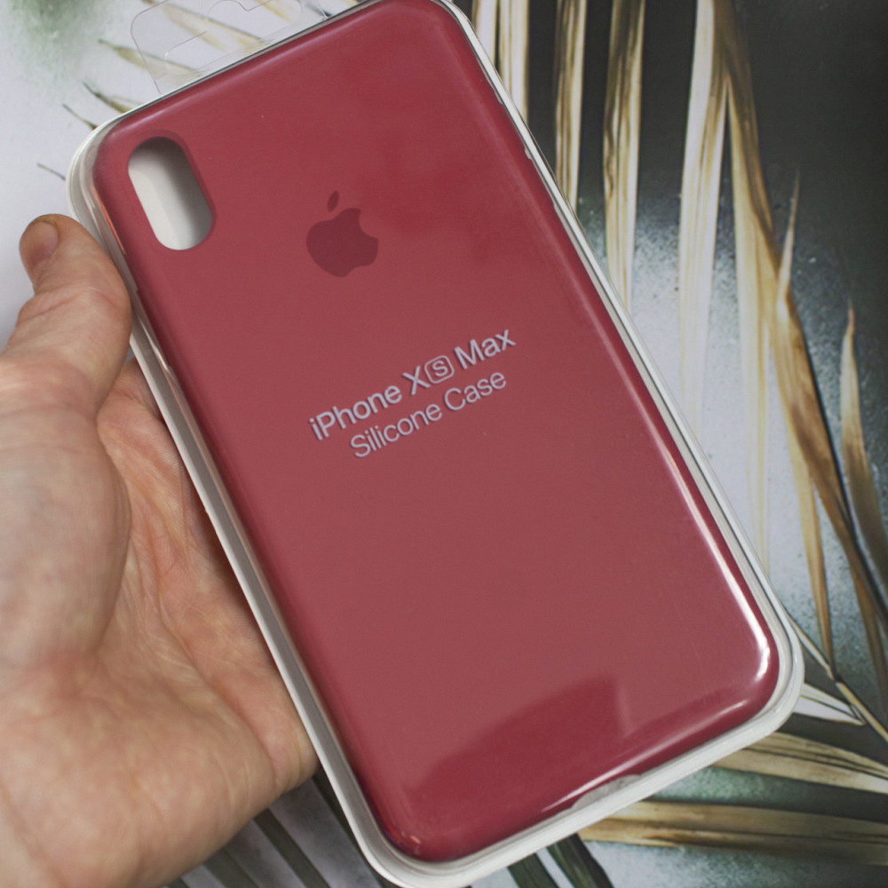 Чохол Silicone Case Full Protective для Apple iPhone XS Max Camellia Київ - фото 1