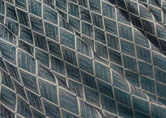 Шторна тканина жакард, колекція "RUBI" колір темно-лазурний з молочним 1761ш Київ