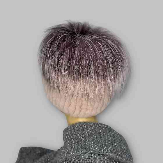 Шапка меховая женская кубанка Rex Мерлин Пудровый Харьков