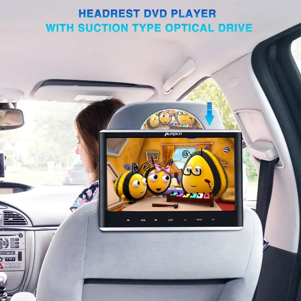 Naviskauto BR1259B 12-дюймів автомобільний DVD-програвач із HDMI, навушниками та монтажним кронштейном синхронізація екрана Дніпро - фото 3