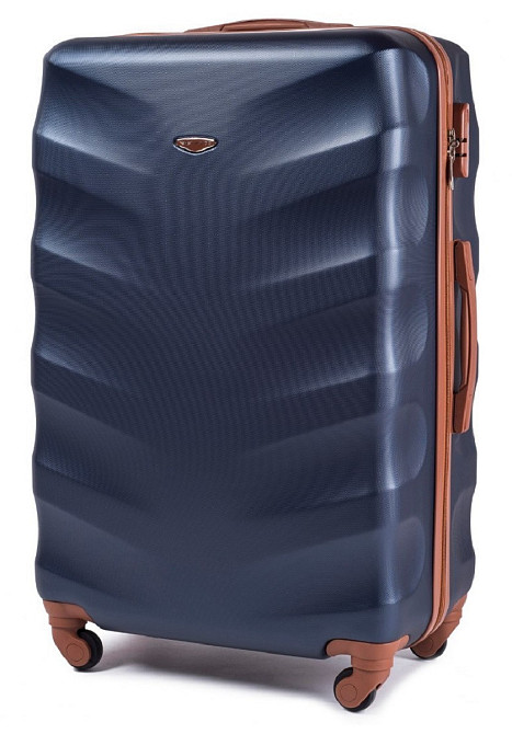 Чемодан пластиковый WINGS 402 большой Темно-синий Киев - изображение 1