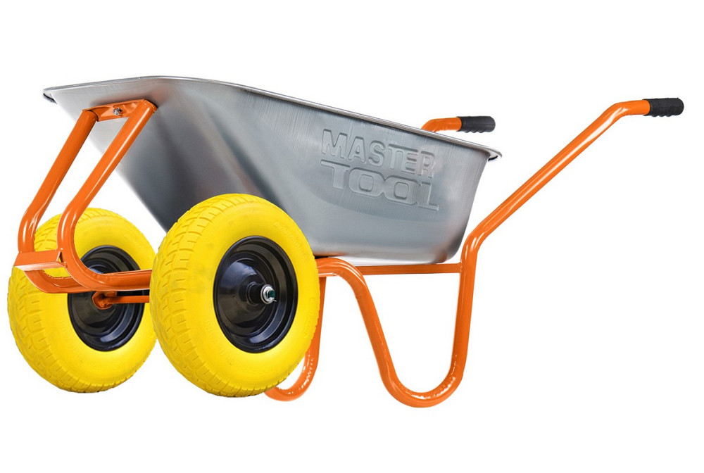MASTERTOOL Тачка садово-будівельна MASTERTOOL D-22 двоколісна 85 л/230 кг колесо поліуретанове Киев - изображение 1