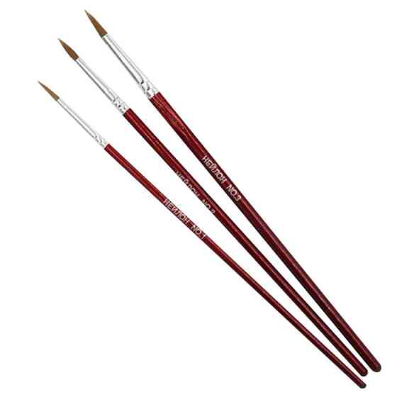 Набір художніх пензликів RA-7686(DSCN5030) в наборі 3 штуки Вінниця