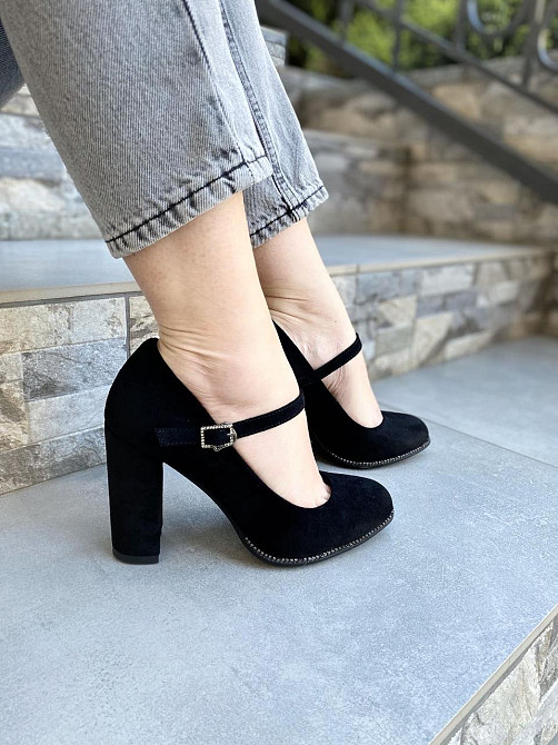 Туфлі жіночі STILLETA чорні еко-замша каблук 9см 36р (A087B-M1373-1) Коломыя - изображение 6