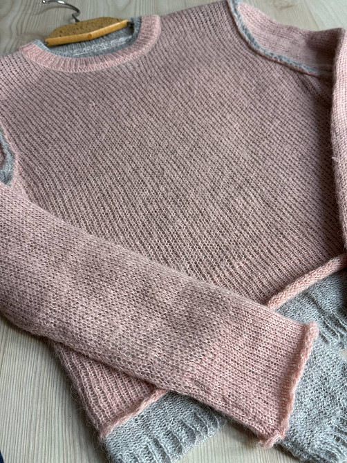 Светр жіночий A-N 8096 двошаровий в’язаний павутинка, рожевий, one size Київ - фото 5