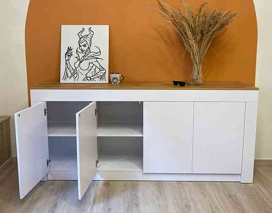 Большой комод LION Ларри-1 Нимфея альба/Дуб Аппалачи (LION-041009) Днепр