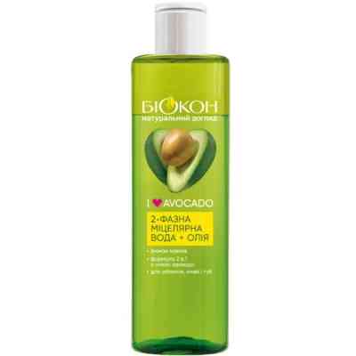 Мицеллярная вода Біокон I love Avocado 2-фазная + масло 200 мл (4823110302293) Винница