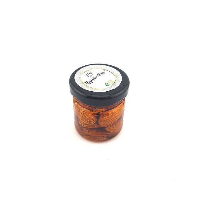 Миндаль с медом в стеклянной баночке весом 50 грамм. Одесса - изображение 3