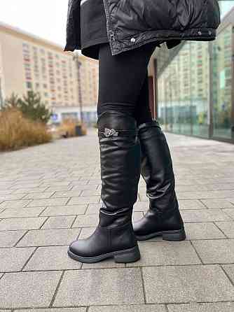 Чоботи жіночі EDAN 177 чорні (зима євро-хутро, шкіра натуральна) (6083) Коломия