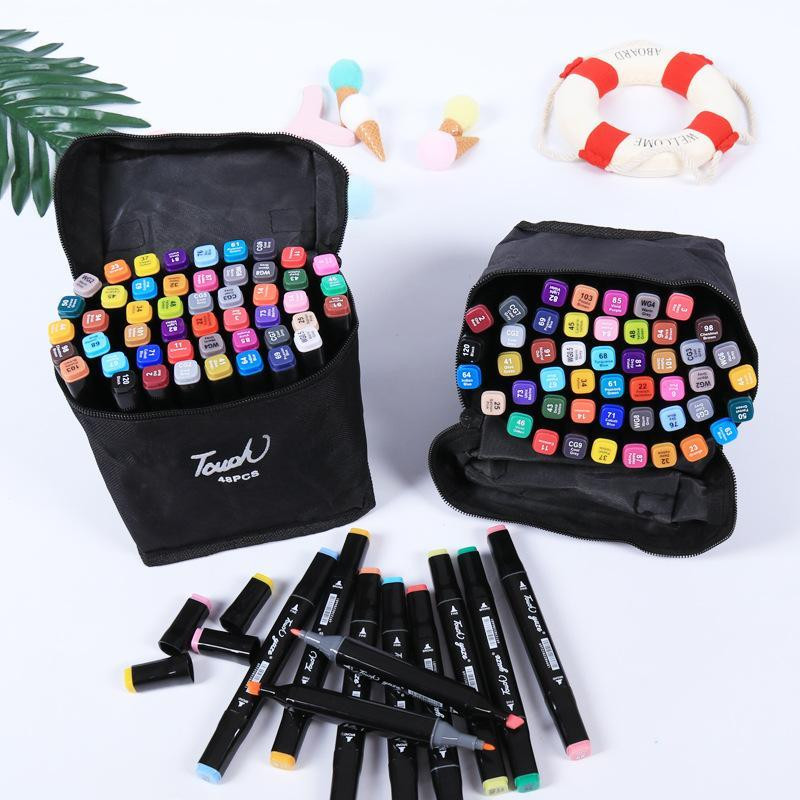 Набор двухсторонних маркеров, Sketch Marker, 48 цветов, в сумке 7656 Одесса - изображение 1