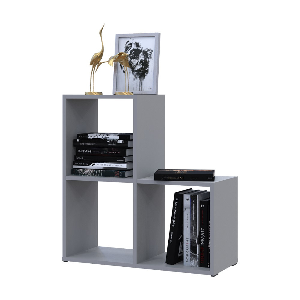 Стеллаж Doros Степь 2х2 Серый открытый 69х28.8х71.4 DRS-011773 (41516177) Днепр - изображение 1